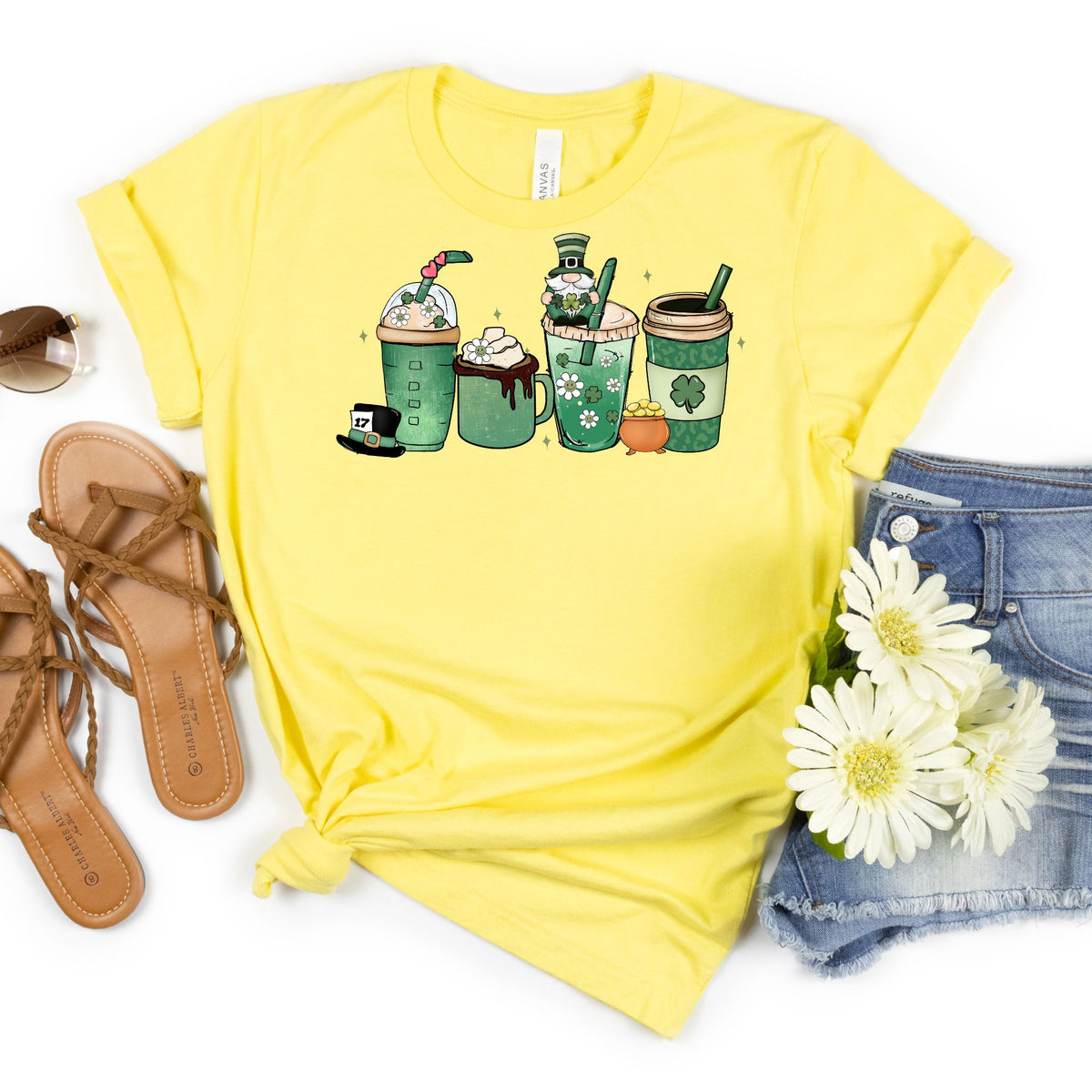 Lucky Sips Teacher Tee – St. Patrick’s Day Edition - MariROsa Craft Shop