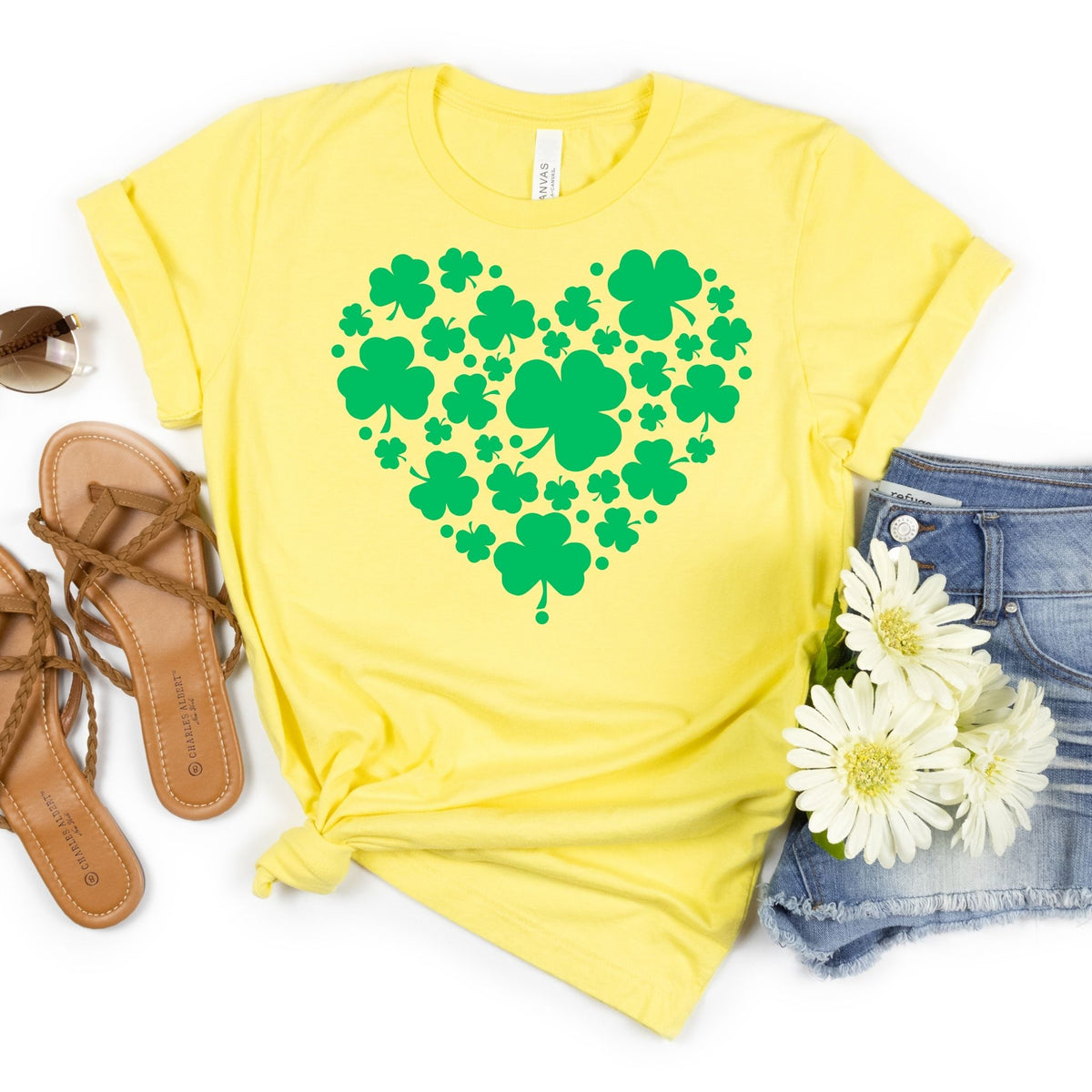 Shamrock Heart Tee - MariROsa Craft Shop