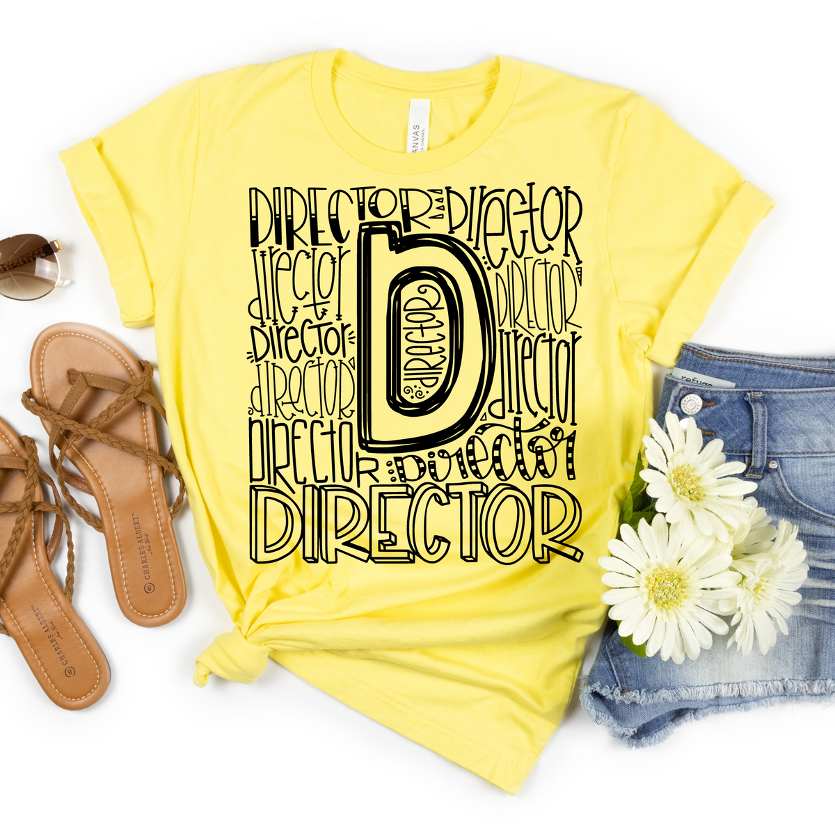 Director Typography Design Tee - MariROsa Craft Shop