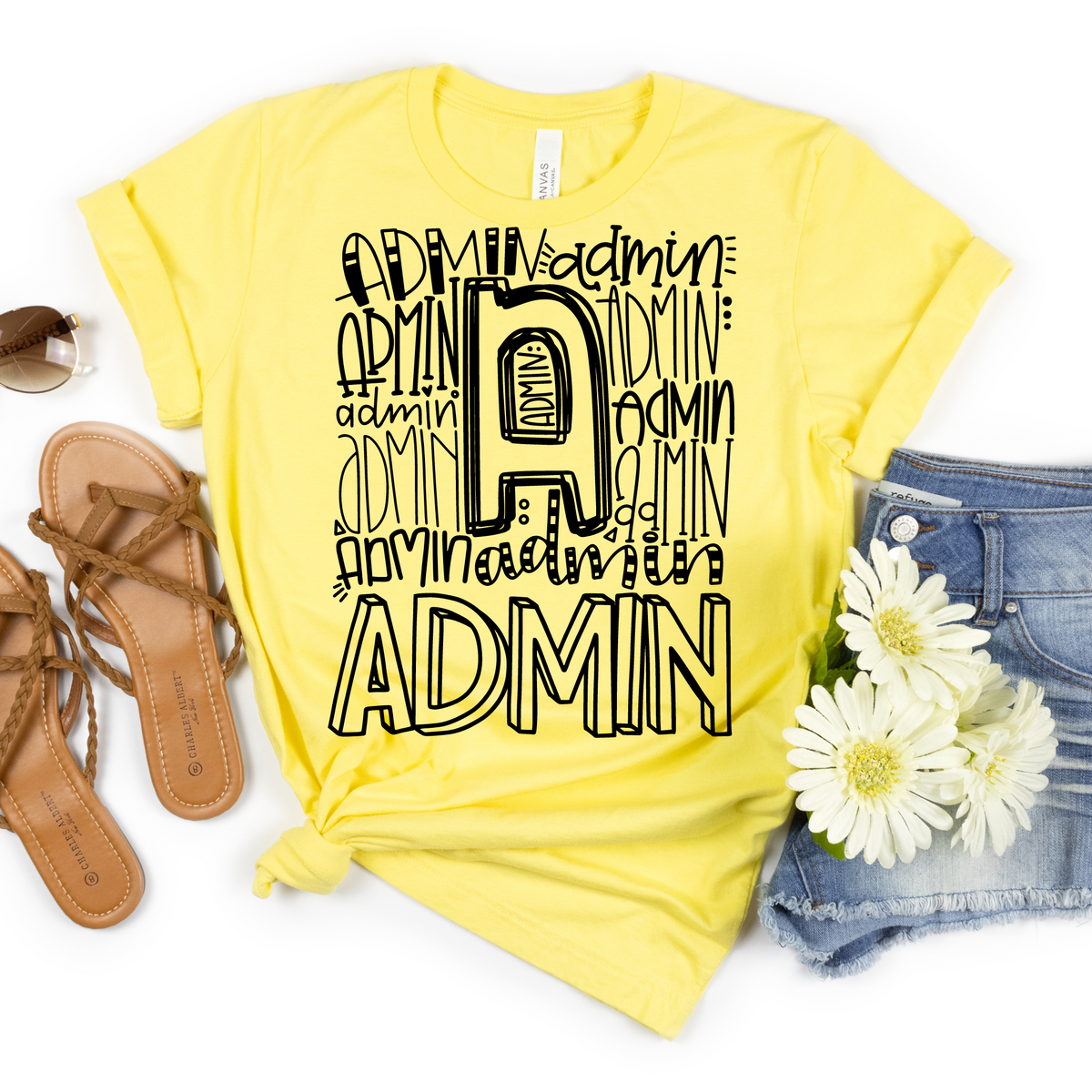 Administrator Typography Design Tee - MariROsa Craft Shop