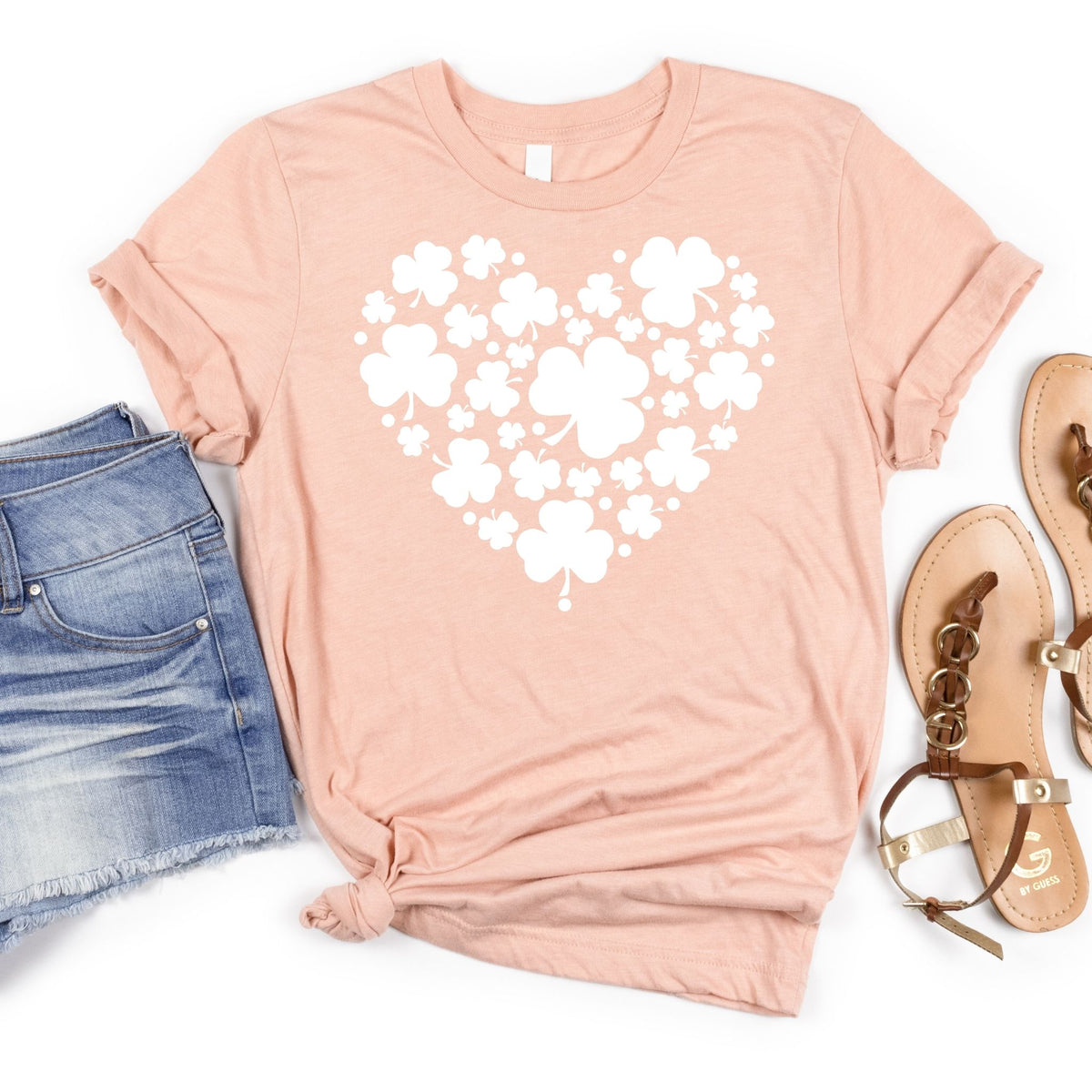 Shamrock Heart Tee - MariROsa Craft Shop