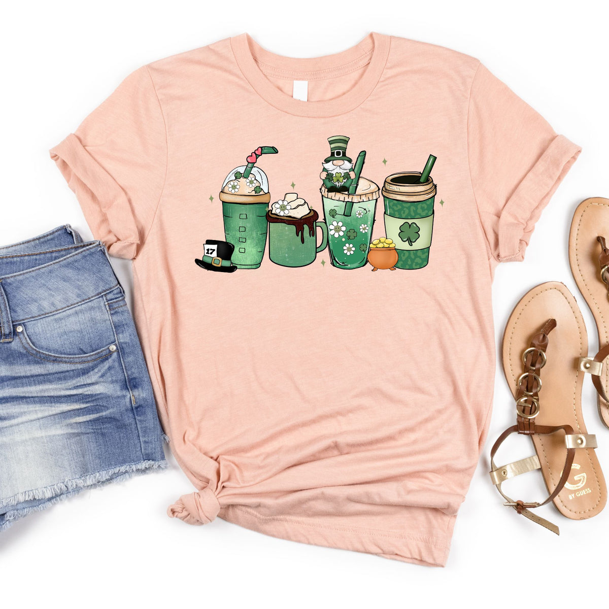 Lucky Sips Teacher Tee – St. Patrick’s Day Edition - MariROsa Craft Shop
