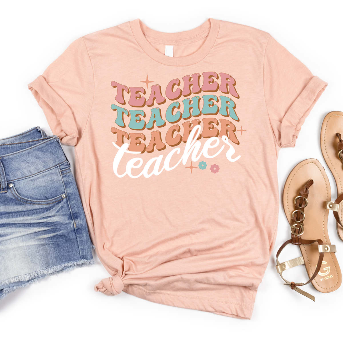 Repeat Teacher Pattern Tee - MariROsa Craft Shop