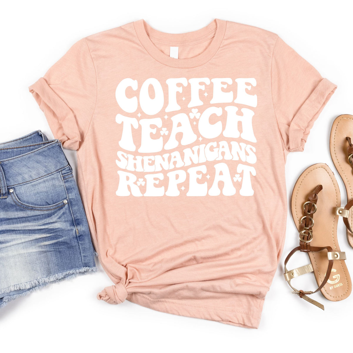 Coffee Teach Shenanigans Repeat - MariROsa Craft Shop