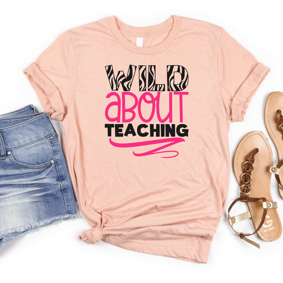 Wild About Teaching Tee - MariROsa Craft Shop