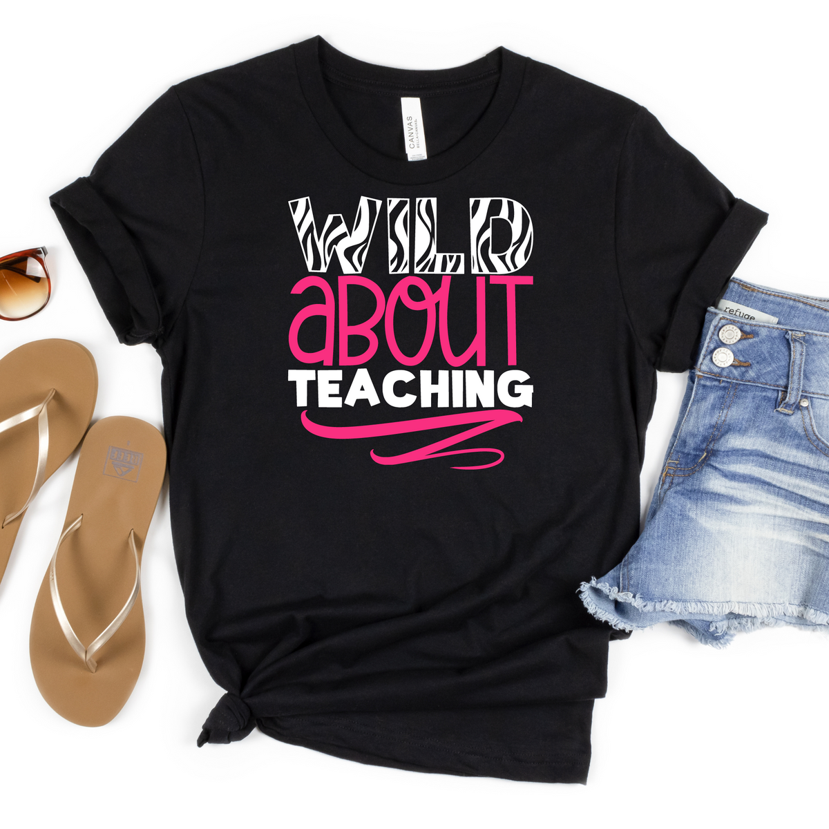 Wild About Teaching Tee - MariROsa Craft Shop