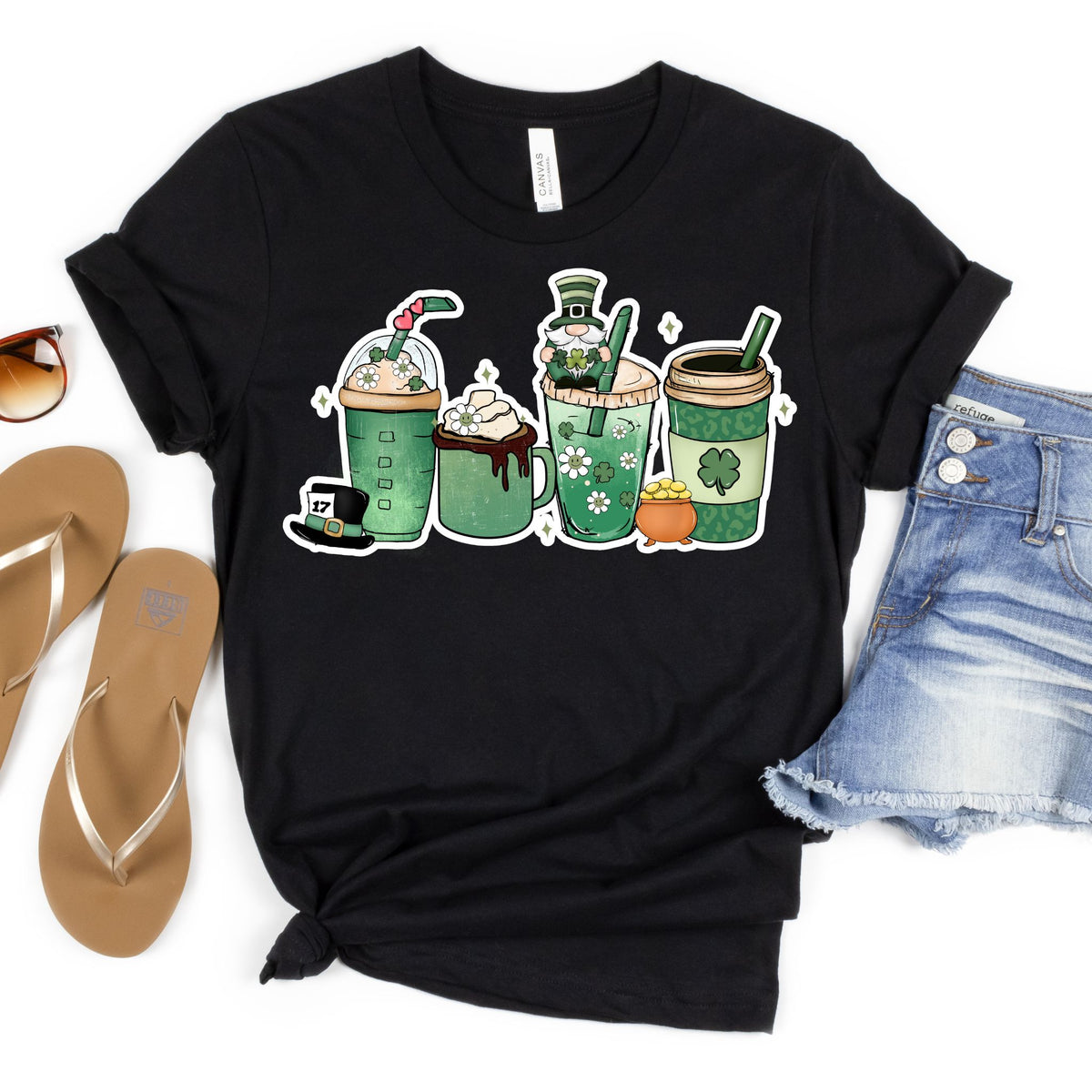 Lucky Sips Teacher Tee – St. Patrick’s Day Edition - MariROsa Craft Shop