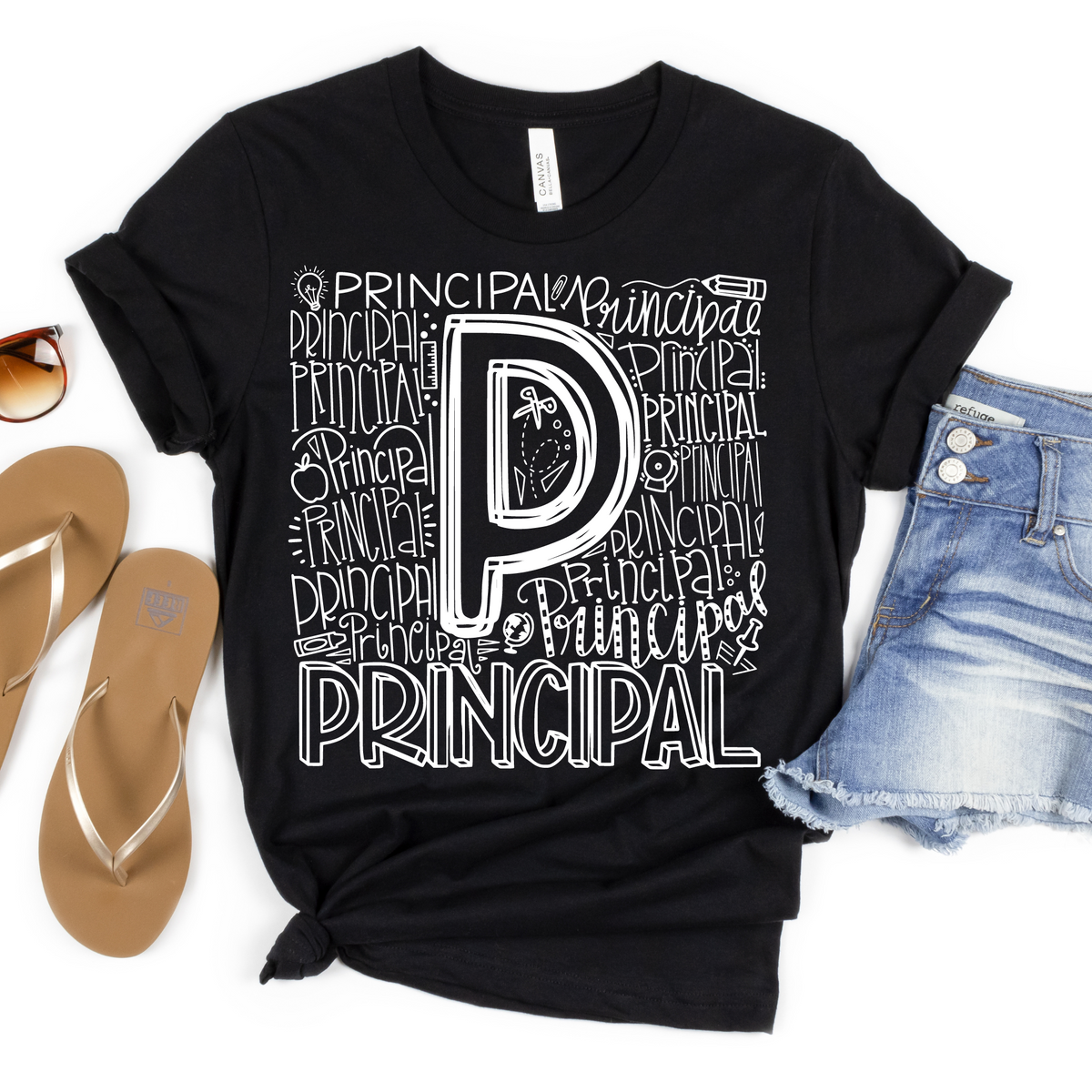 Principal Typography Design Tee - MariROsa Craft Shop