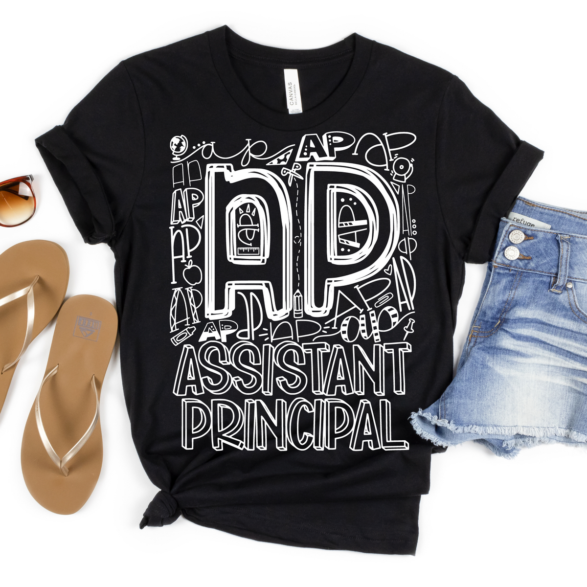 Assistant Principal Typography Design Tee - MariROsa Craft Shop