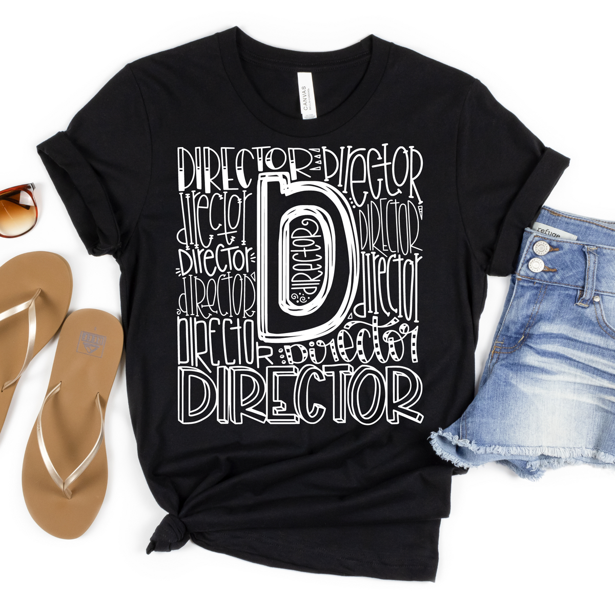 Director Typography Design Tee - MariROsa Craft Shop