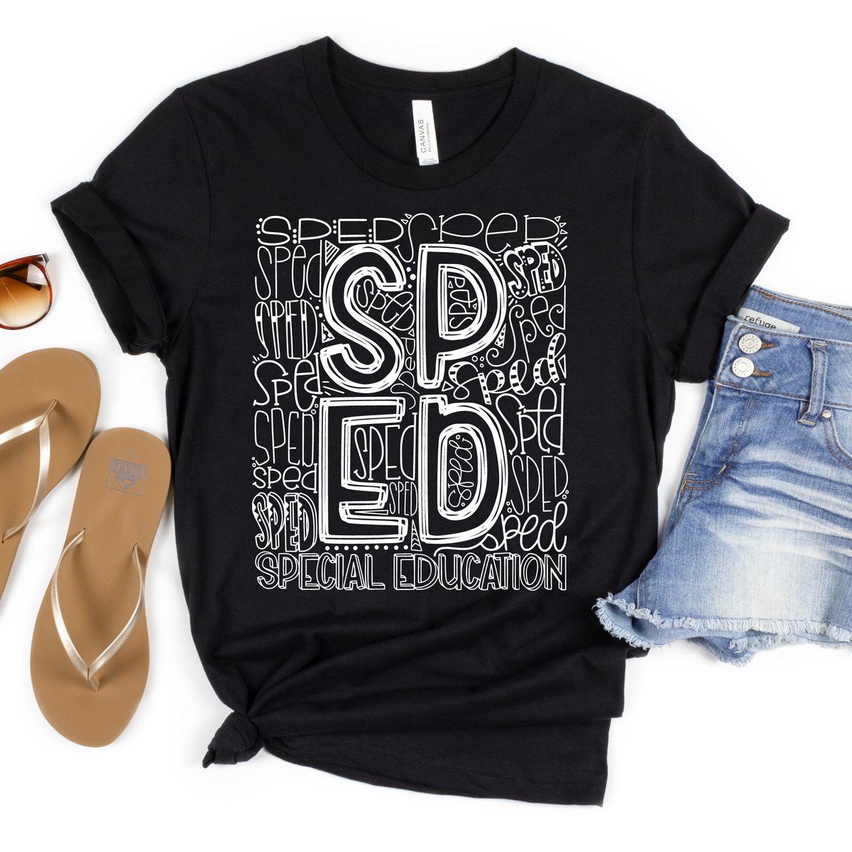 Special Education Typography Design Tee - MariROsa Craft Shop