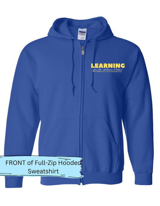 2024 LES Learning for All Full-Zip Hooded Sweatshirt - MariROsa Craft Shop