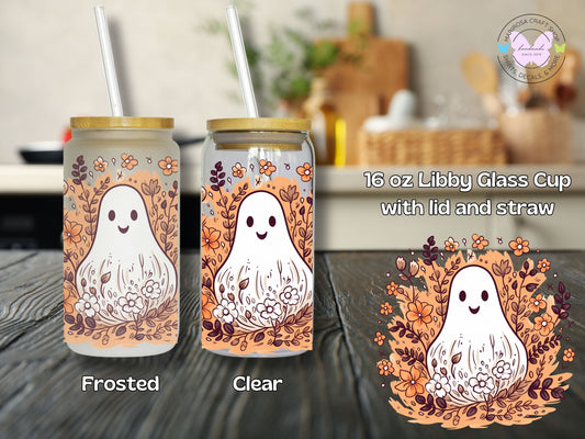 Garlic Ghost Libby Glass - MariROsa Craft Shop