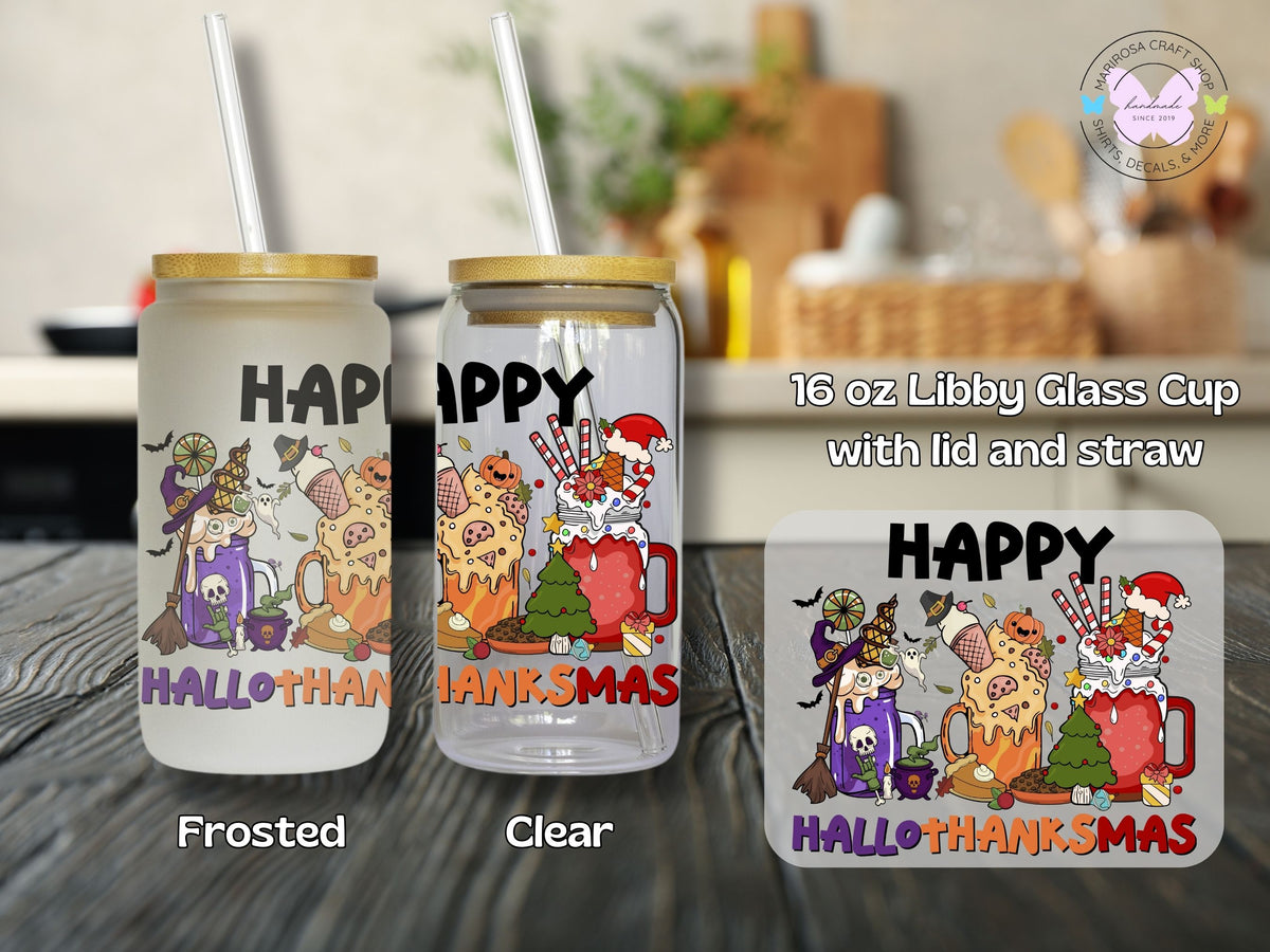 Happy HalloThanksMas Libby Glass - MariROsa Craft Shop