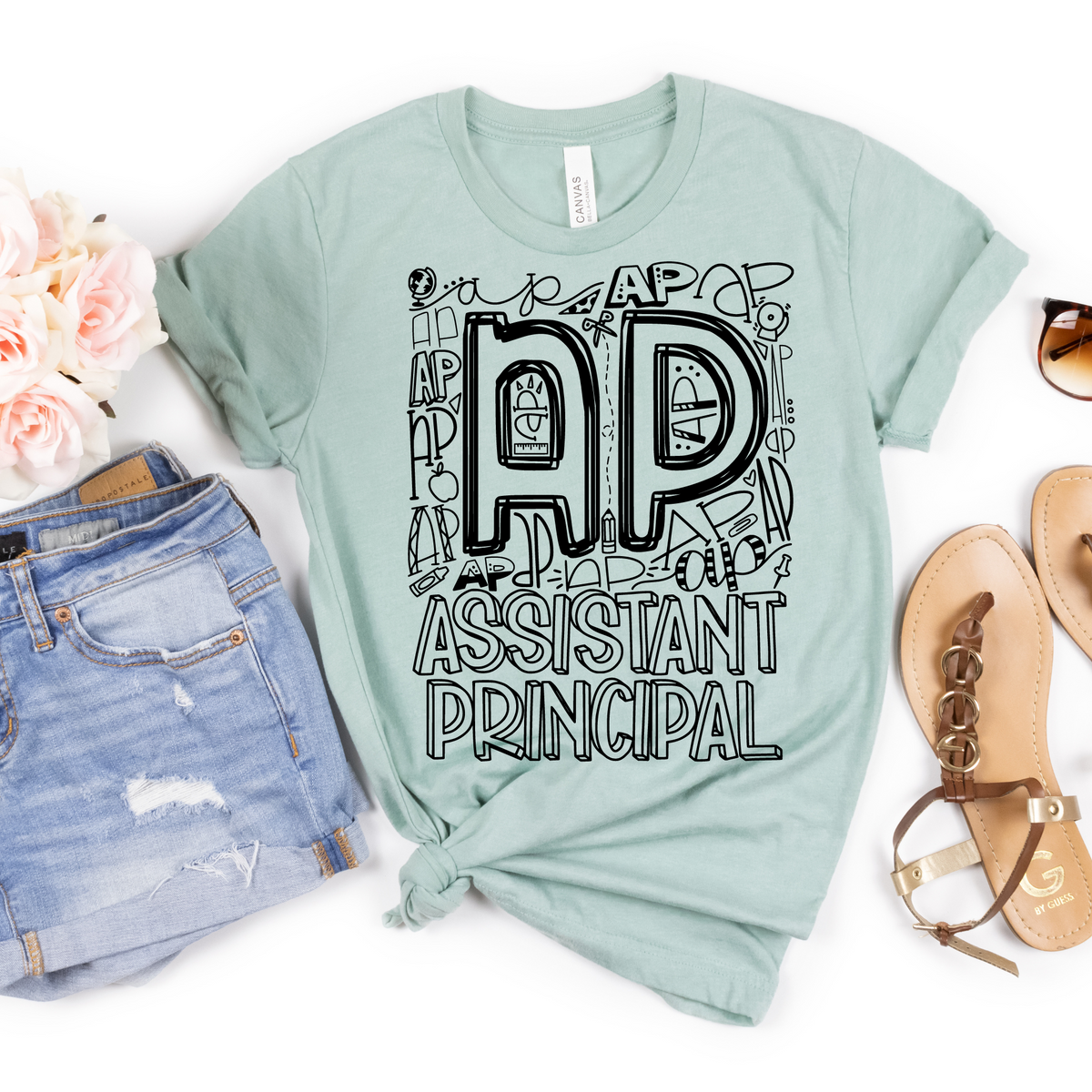 Assistant Principal Typography Design Tee - MariROsa Craft Shop