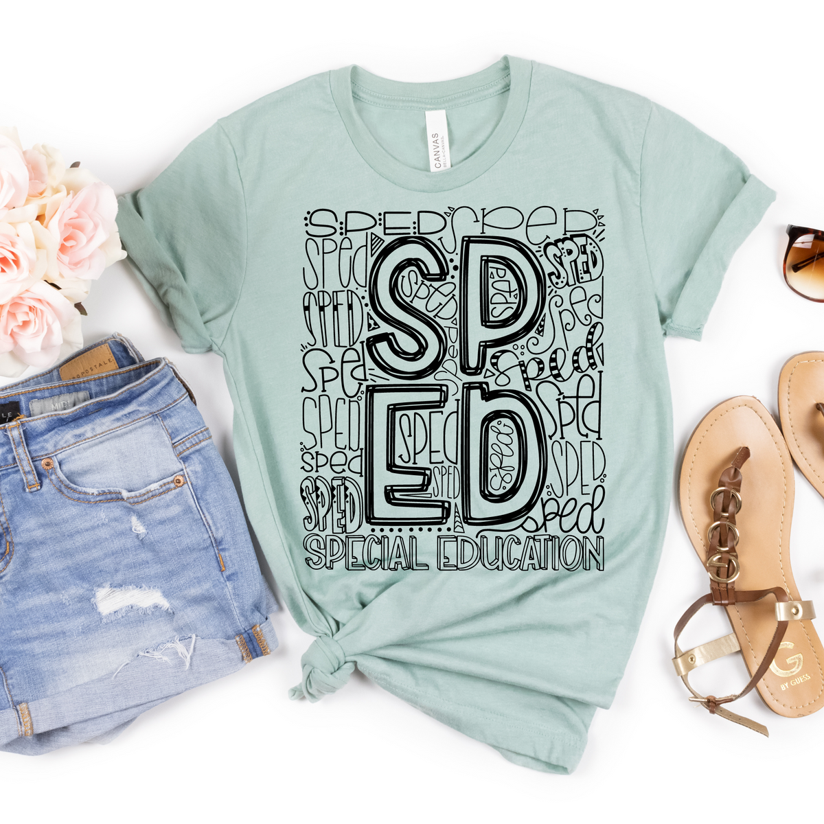 Special Education Typography Design Tee - MariROsa Craft Shop
