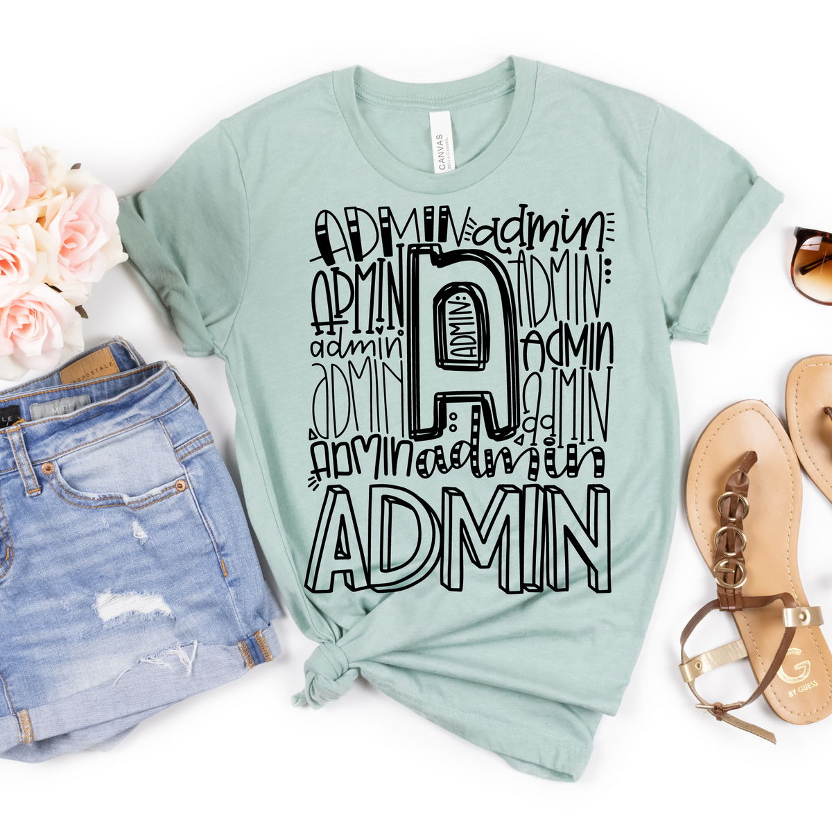 Administrator Typography Design Tee - MariROsa Craft Shop