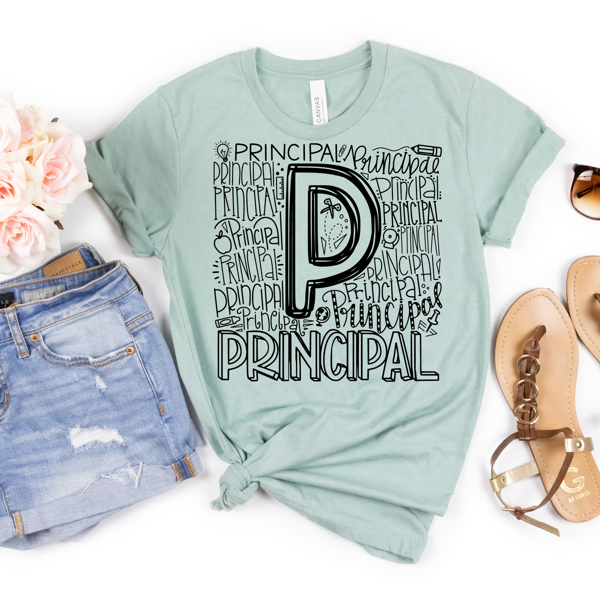 Principal Typography Design Tee - MariROsa Craft Shop