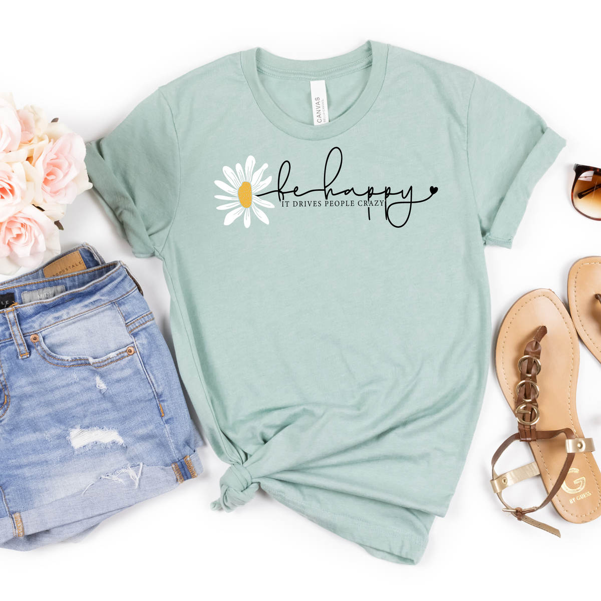 Be Happy It Drives People Crazy Tee - MariROsa Craft Shop
