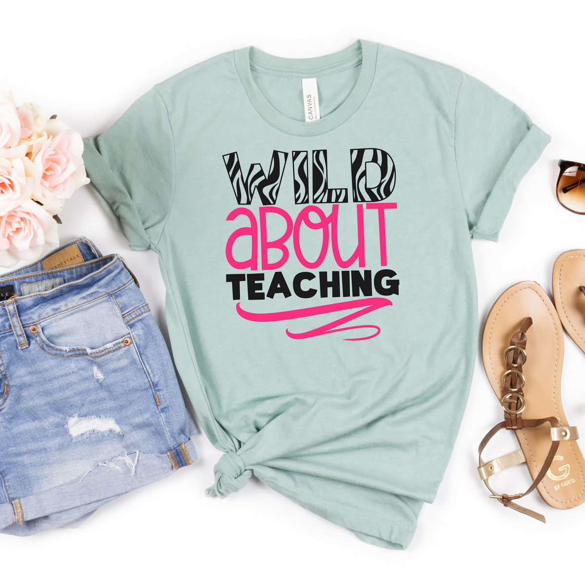 Wild About Teaching Tee - MariROsa Craft Shop