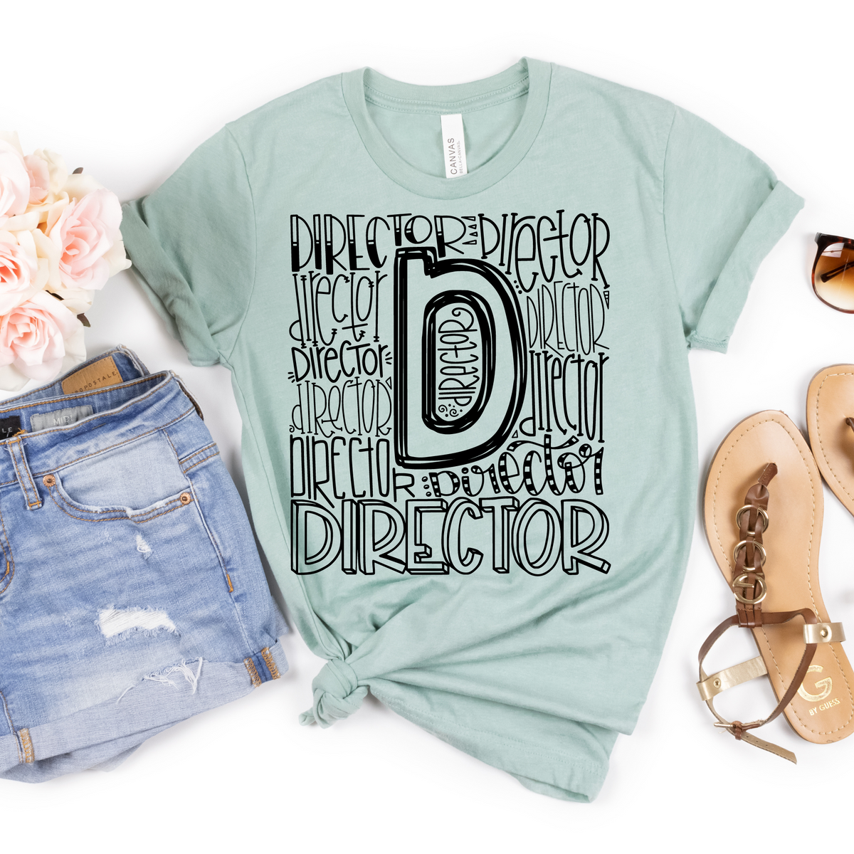 Director Typography Design Tee - MariROsa Craft Shop