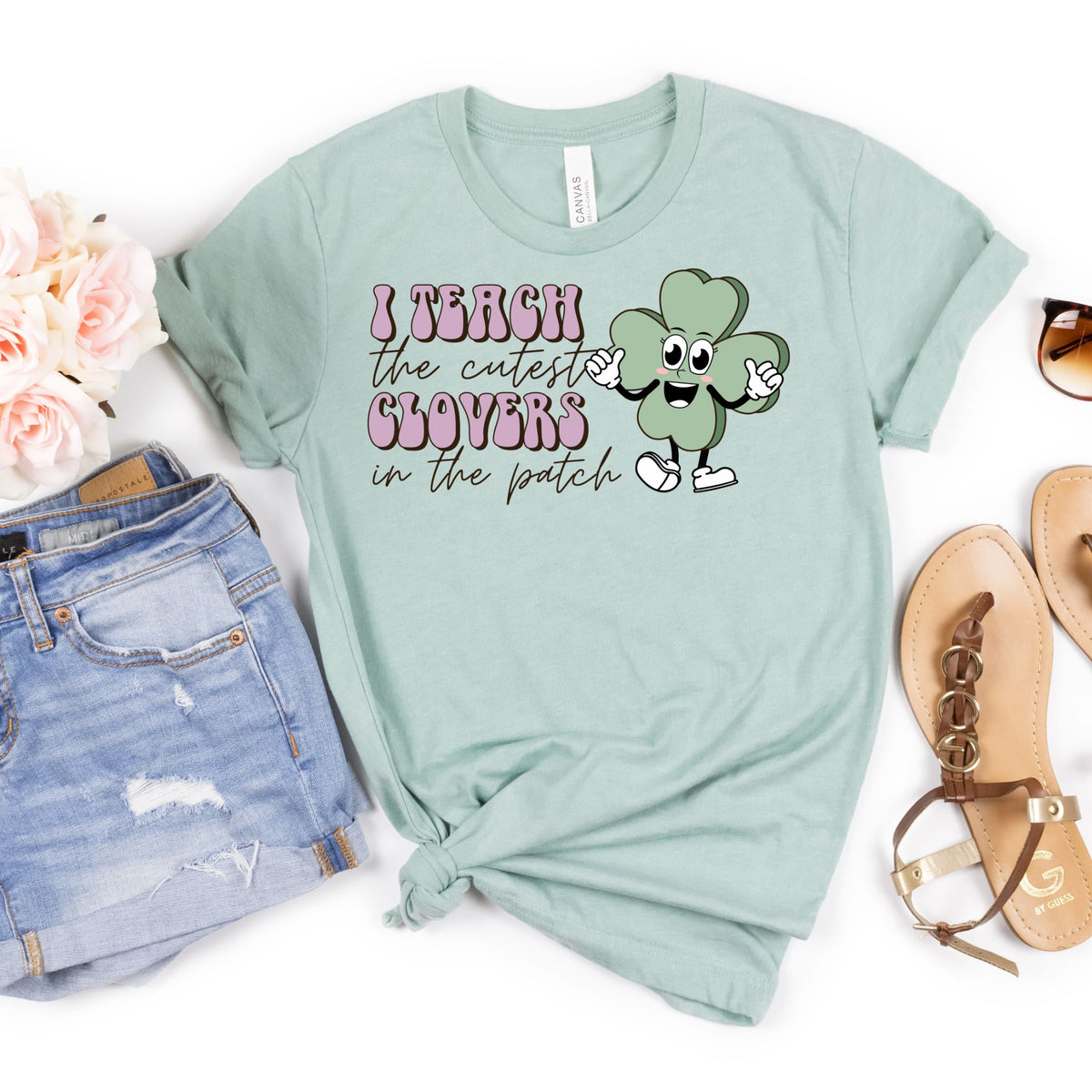 I Teach The Cutest Clovers Tee - MariROsa Craft Shop