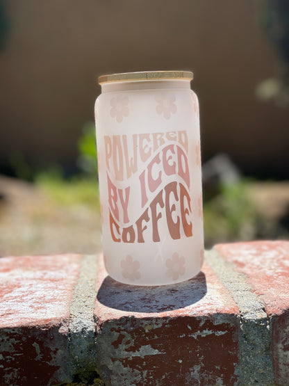 Powered by Ice Coffee Libby Glass - MariROsa Craft Shop