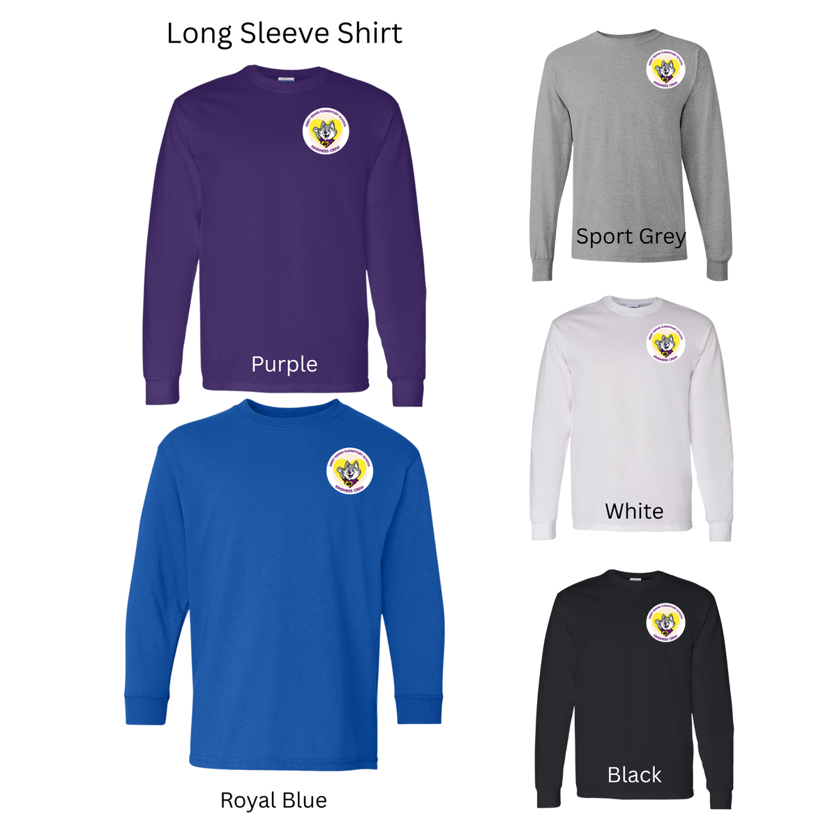 ARES Kindness Crew Long Sleeve Shirt - MariROsa Craft Shop