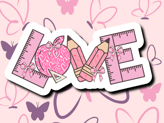 LOVE School Supplies - MariROsa Craft Shop