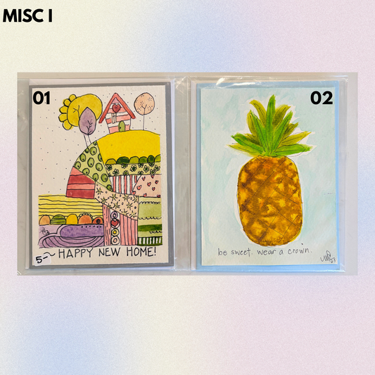 Assorted Designs: Hand-Painted Greeting Cards - MariROsa Craft Shop