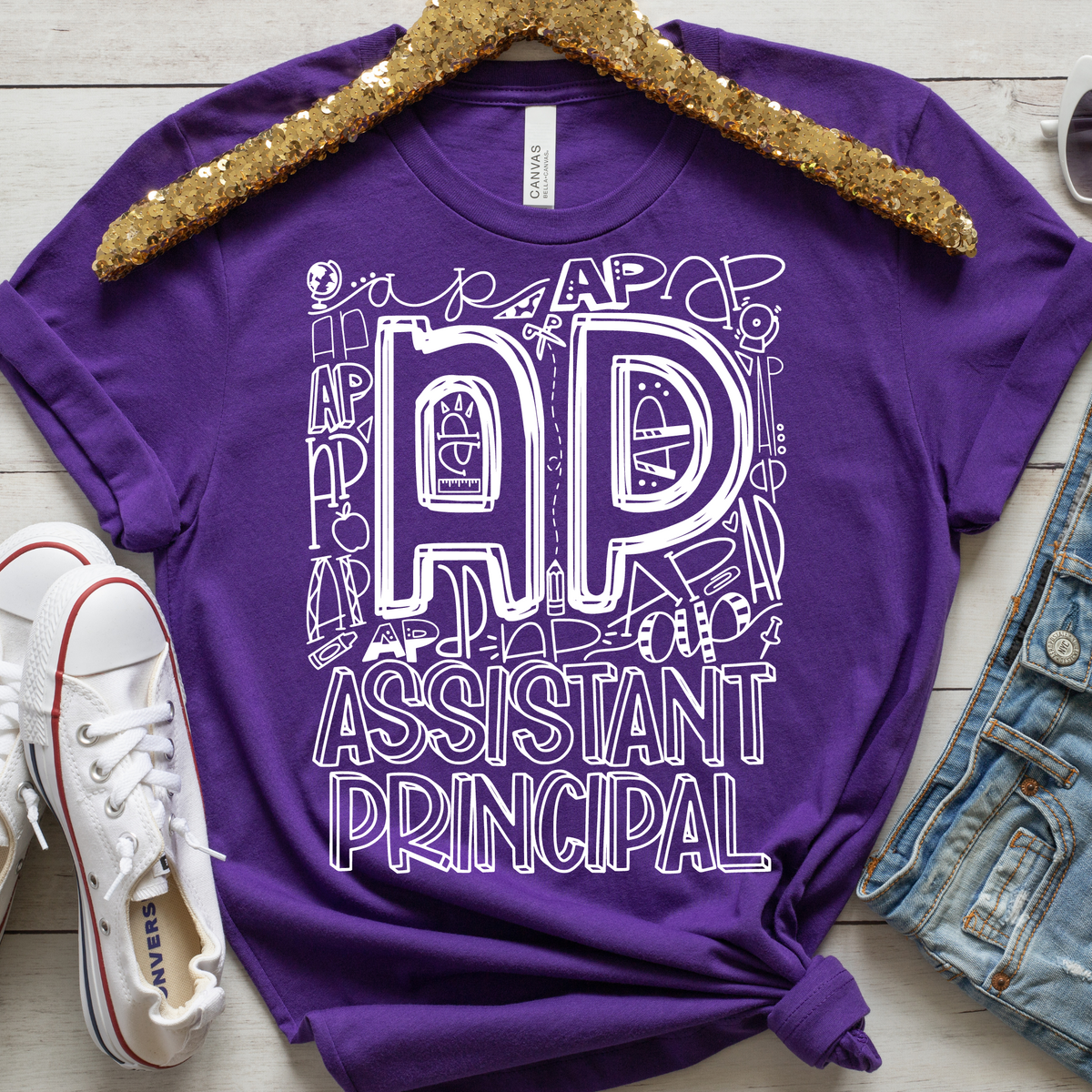 Assistant Principal Typography Design Tee - MariROsa Craft Shop