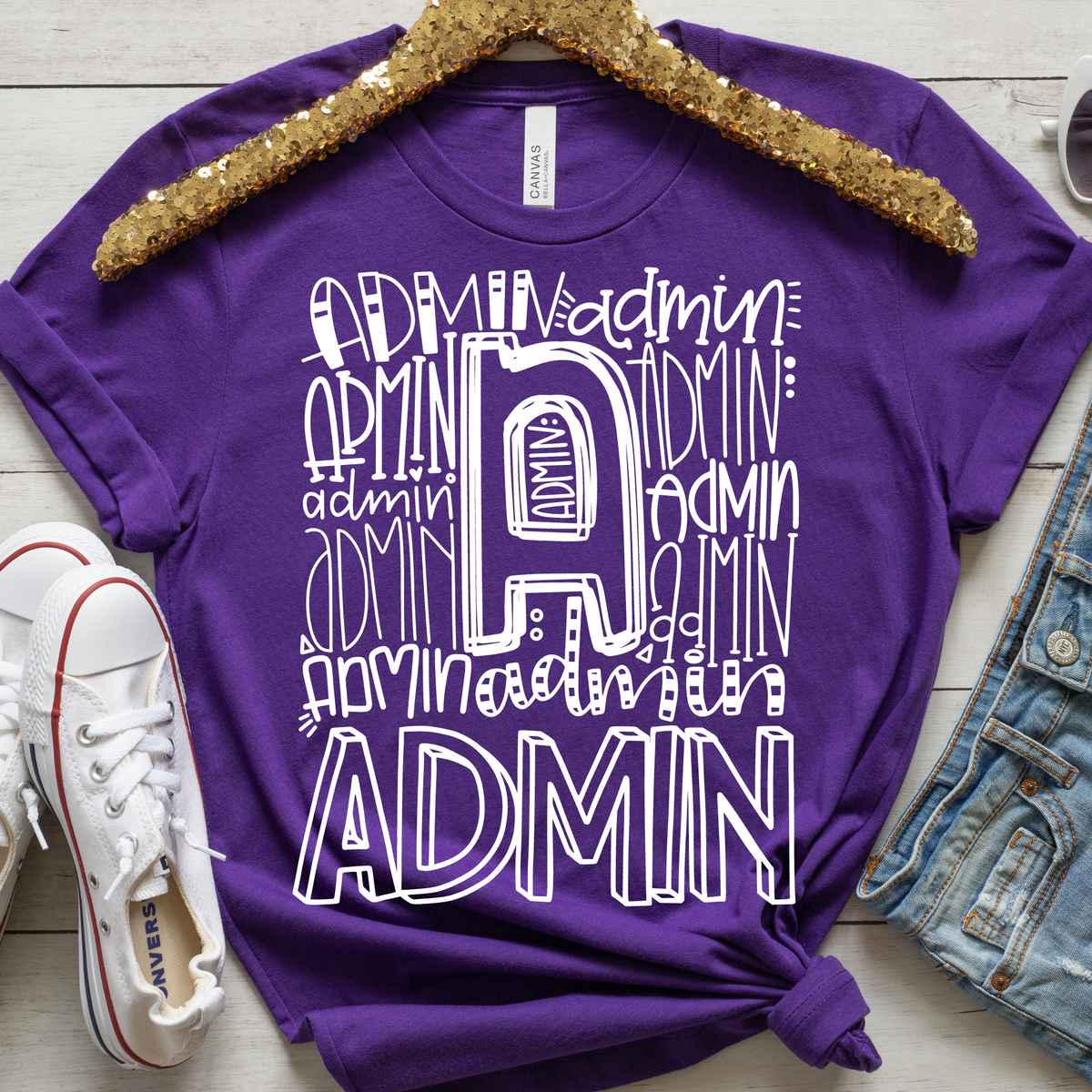 Administrator Typography Design Tee - MariROsa Craft Shop