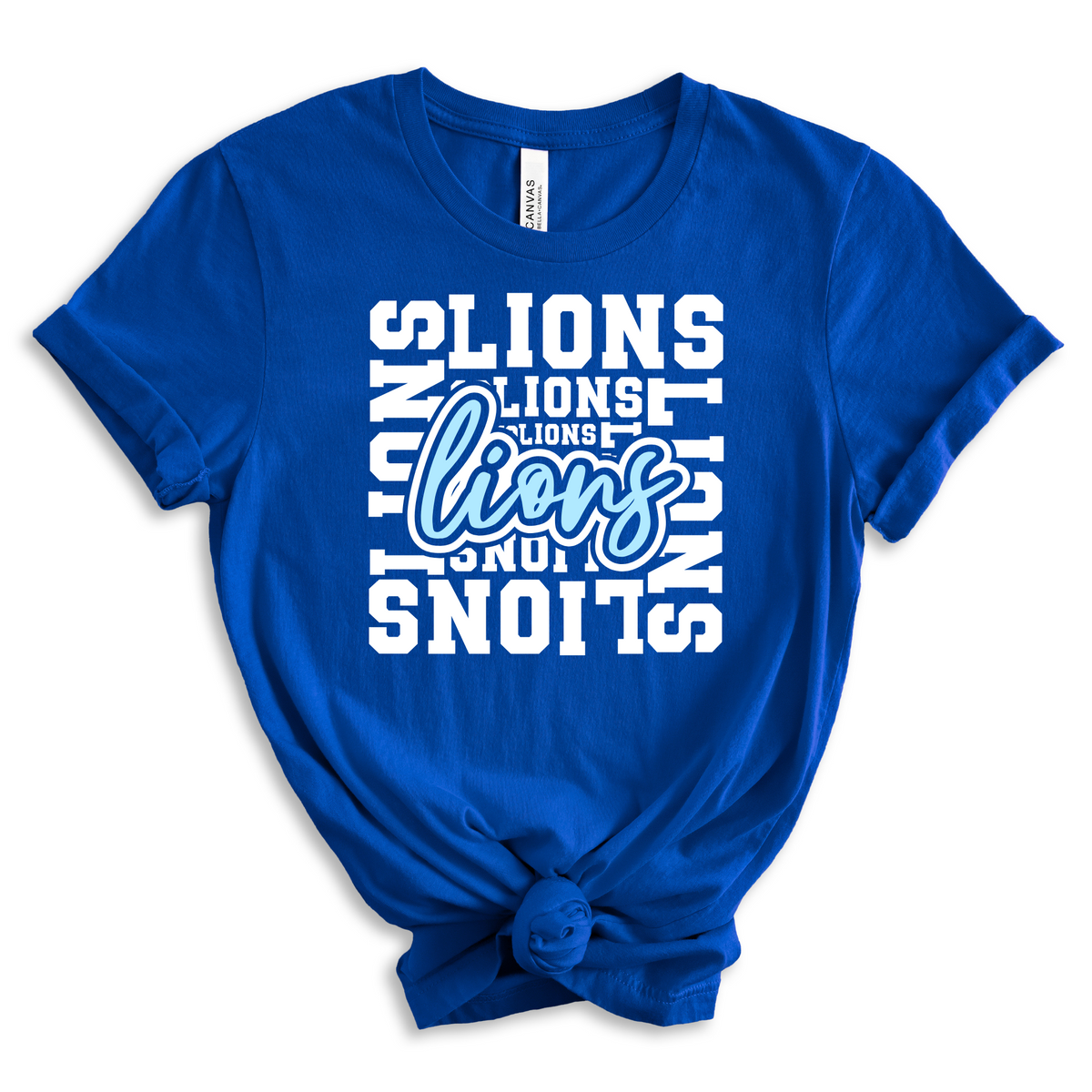 LIONS Typography Tee - MariROsa Craft Shop