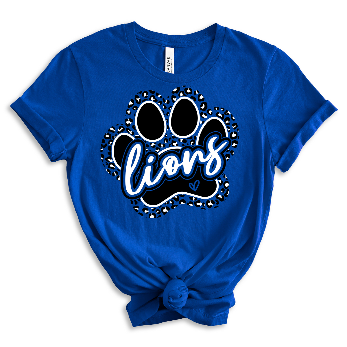 LIONS Leopard Paw Print Tee - MariROsa Craft Shop