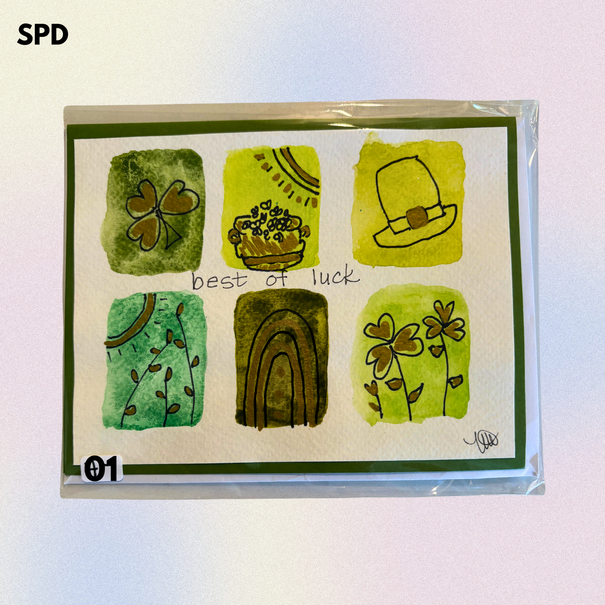St. Patrick's Day Hand-Painted Greeting Cards - MariROsa Craft Shop