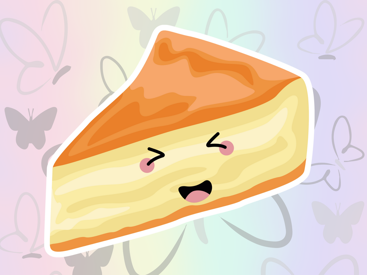 Cheesecake Sticker - MariROsa Craft Shop