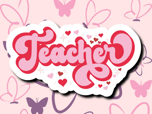 Teacher Hearts Stickers - MariROsa Craft Shop