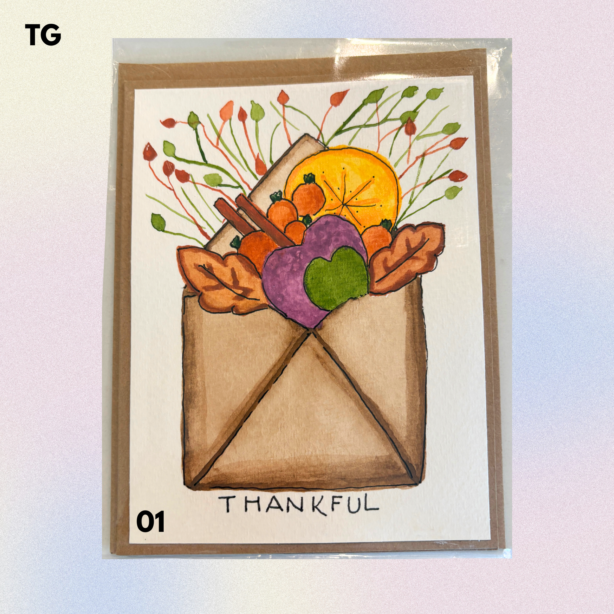 Thanksgiving Hand-Painted Greeting Cards - MariROsa Craft Shop