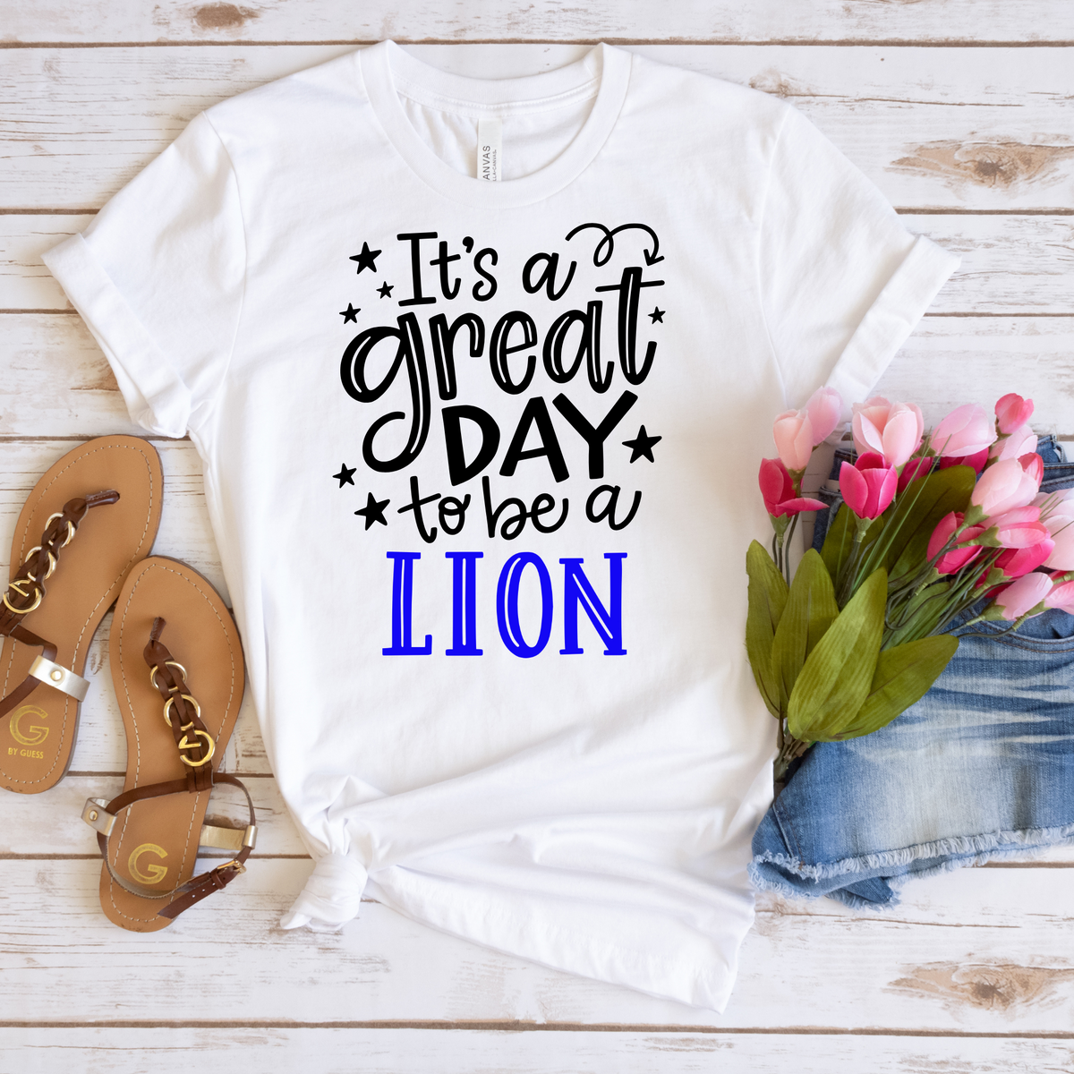 It's a Great Day to be a LION tee - MariROsa Craft Shop