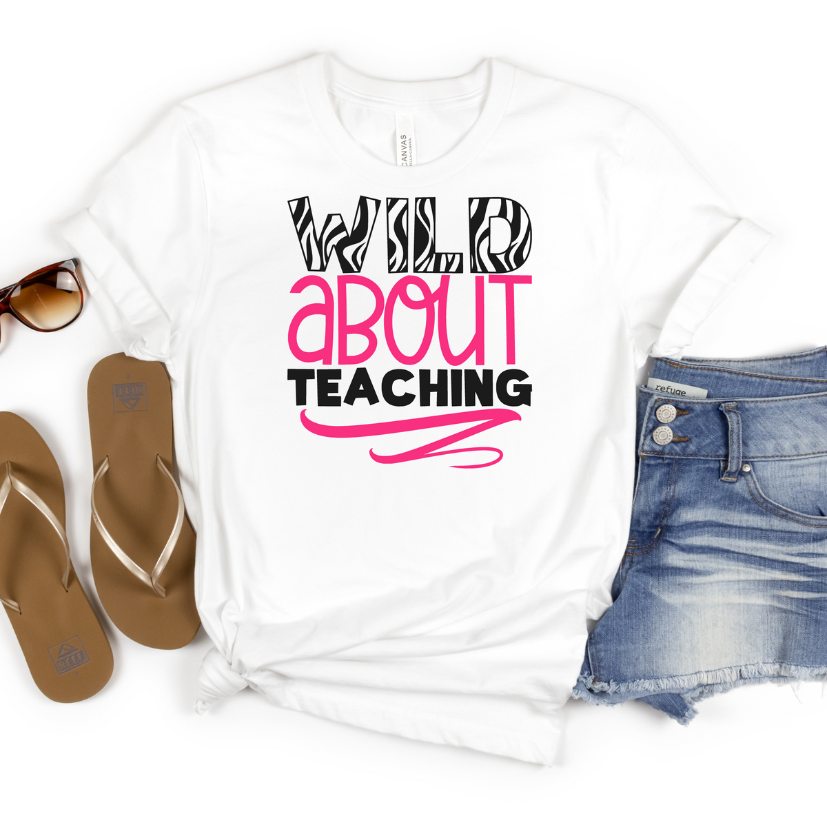 Wild About Teaching Tee - MariROsa Craft Shop