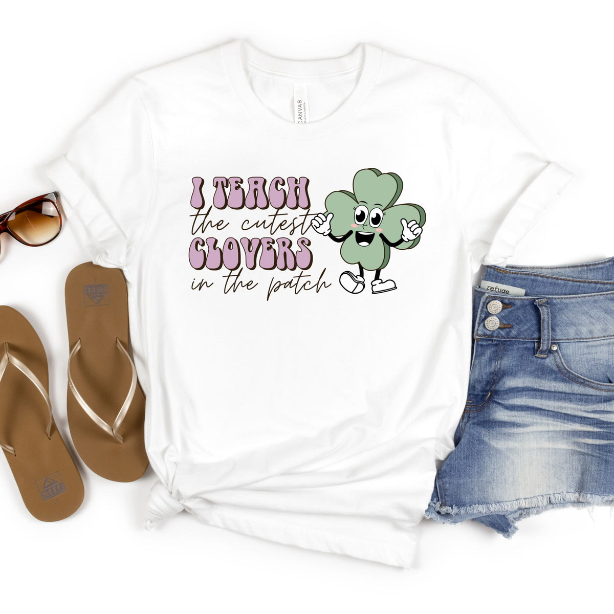 I Teach The Cutest Clovers Tee - MariROsa Craft Shop