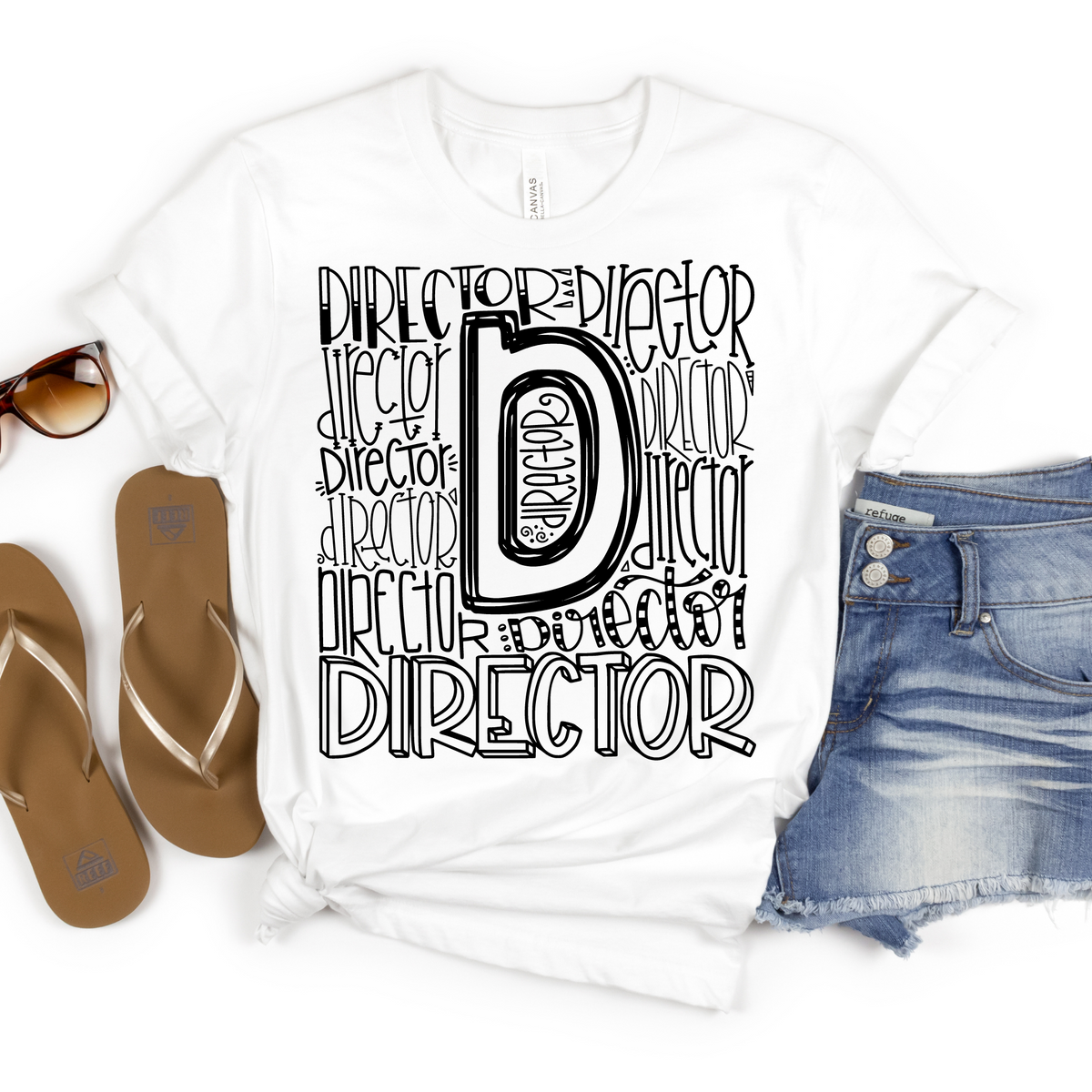 Director Typography Design Tee - MariROsa Craft Shop