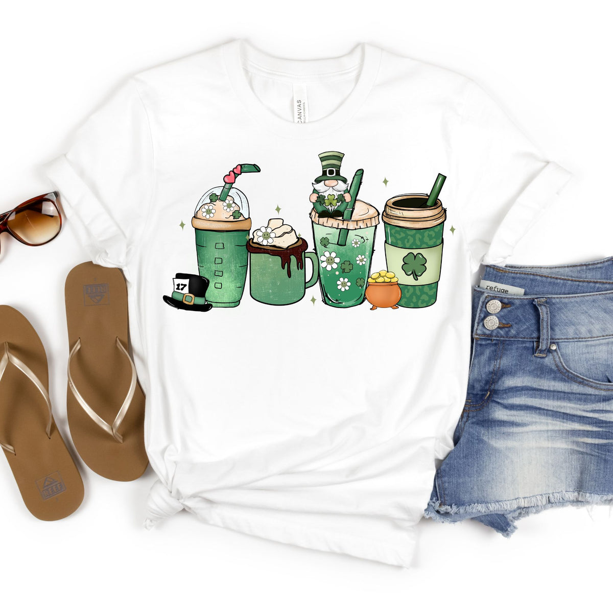 Lucky Sips Teacher Tee – St. Patrick’s Day Edition - MariROsa Craft Shop