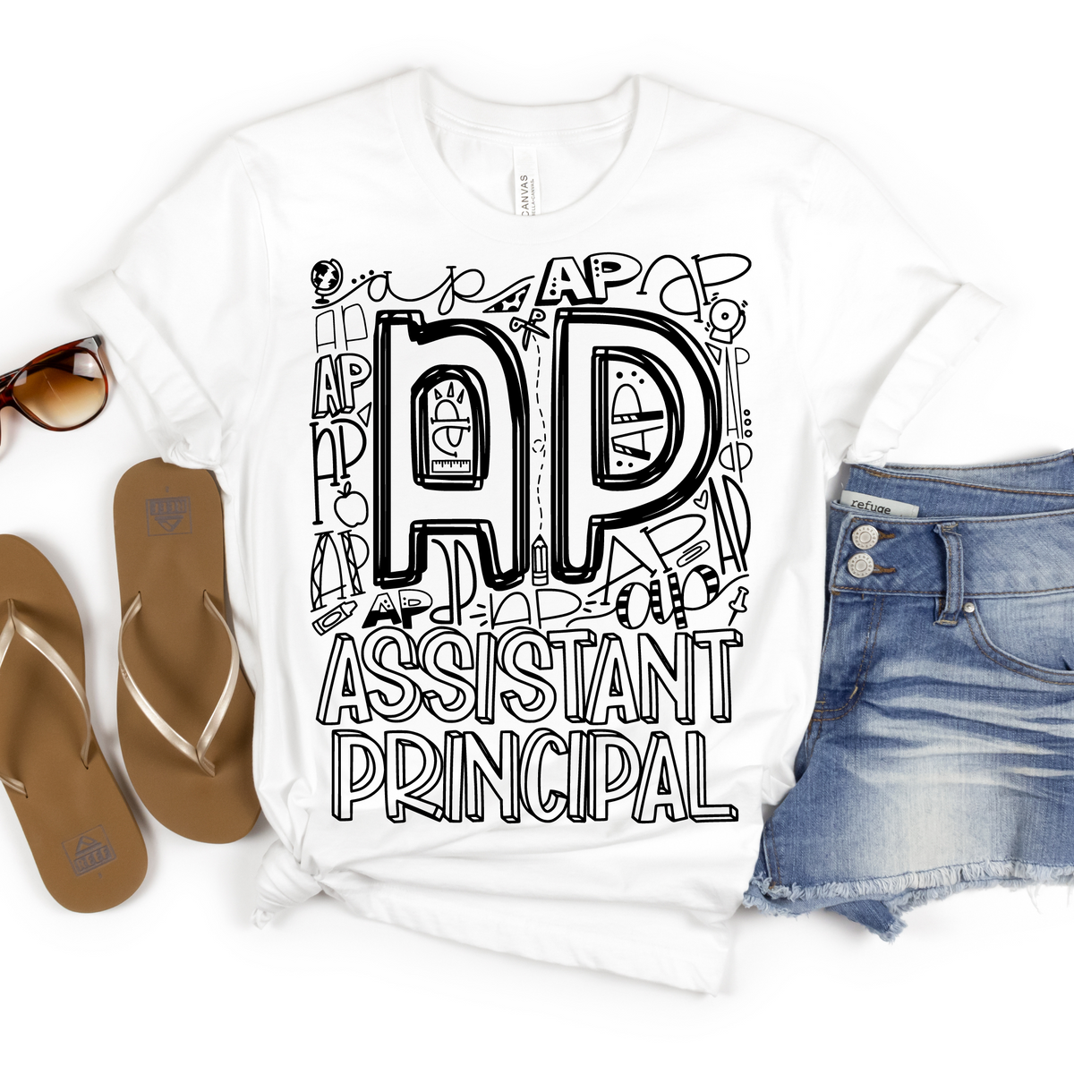 Assistant Principal Typography Design Tee - MariROsa Craft Shop