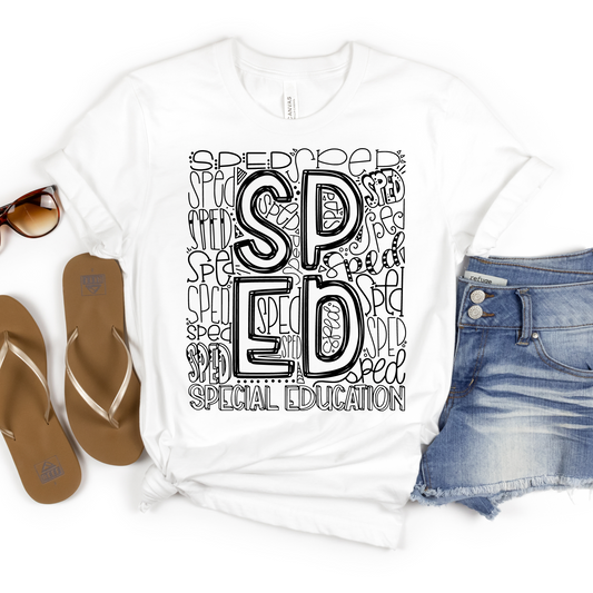 Special Education Typography Design Tee - MariROsa Craft Shop