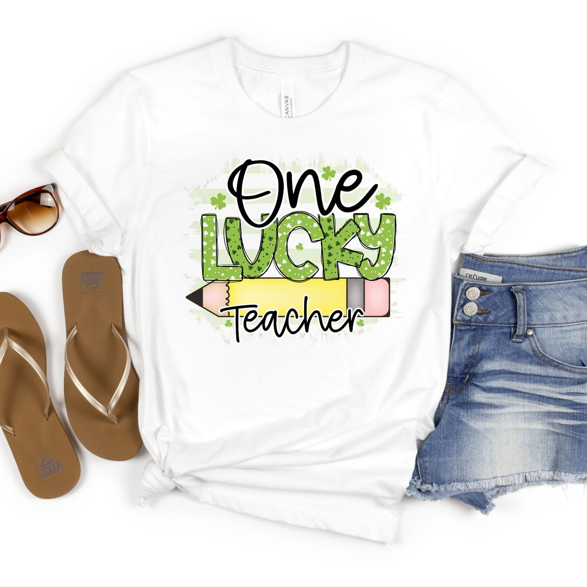 One Lucky Teacher - MariROsa Craft Shop