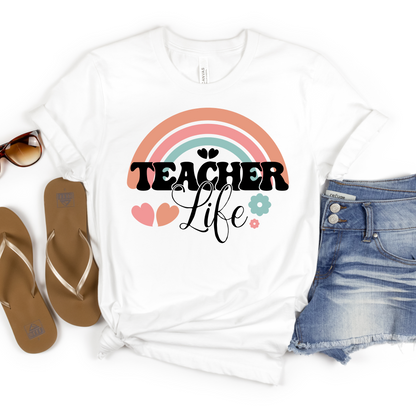 Teacher Life Pastel Rainbow - MariROsa Craft Shop