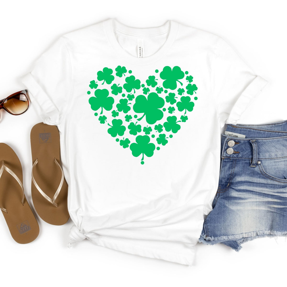Shamrock Heart Tee - MariROsa Craft Shop