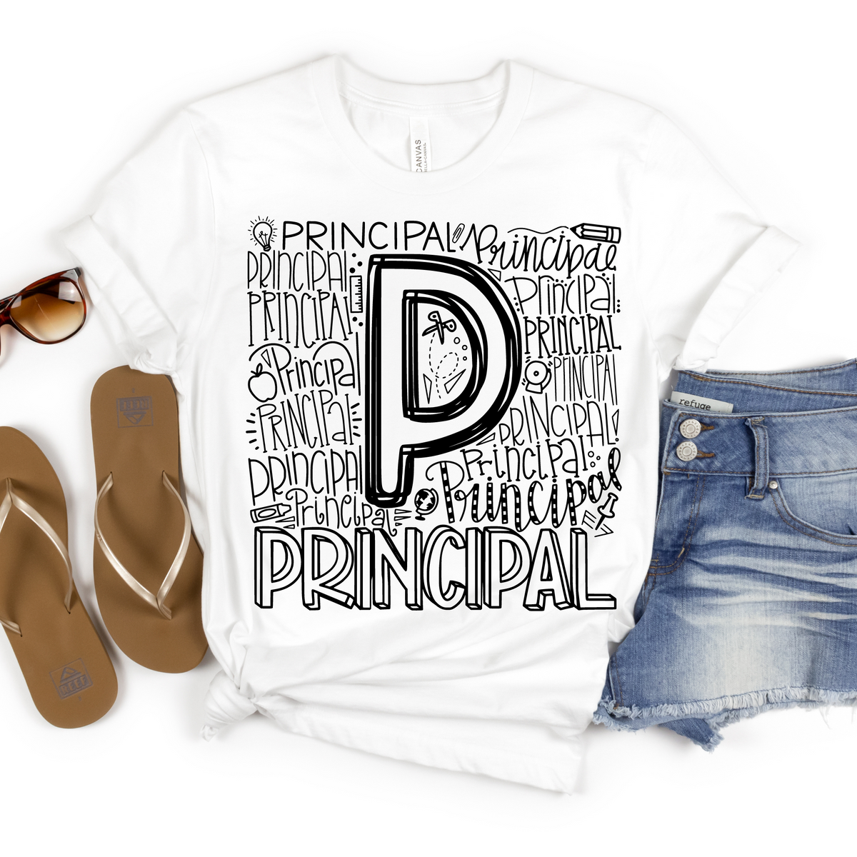 Principal Typography Design Tee - MariROsa Craft Shop