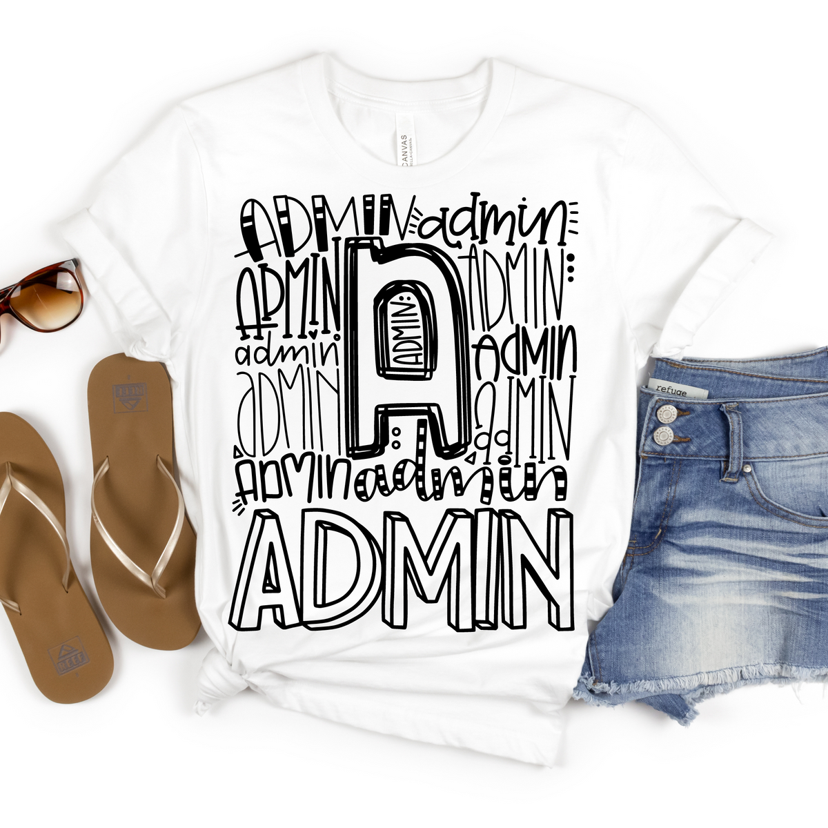 Administrator Typography Design Tee - MariROsa Craft Shop